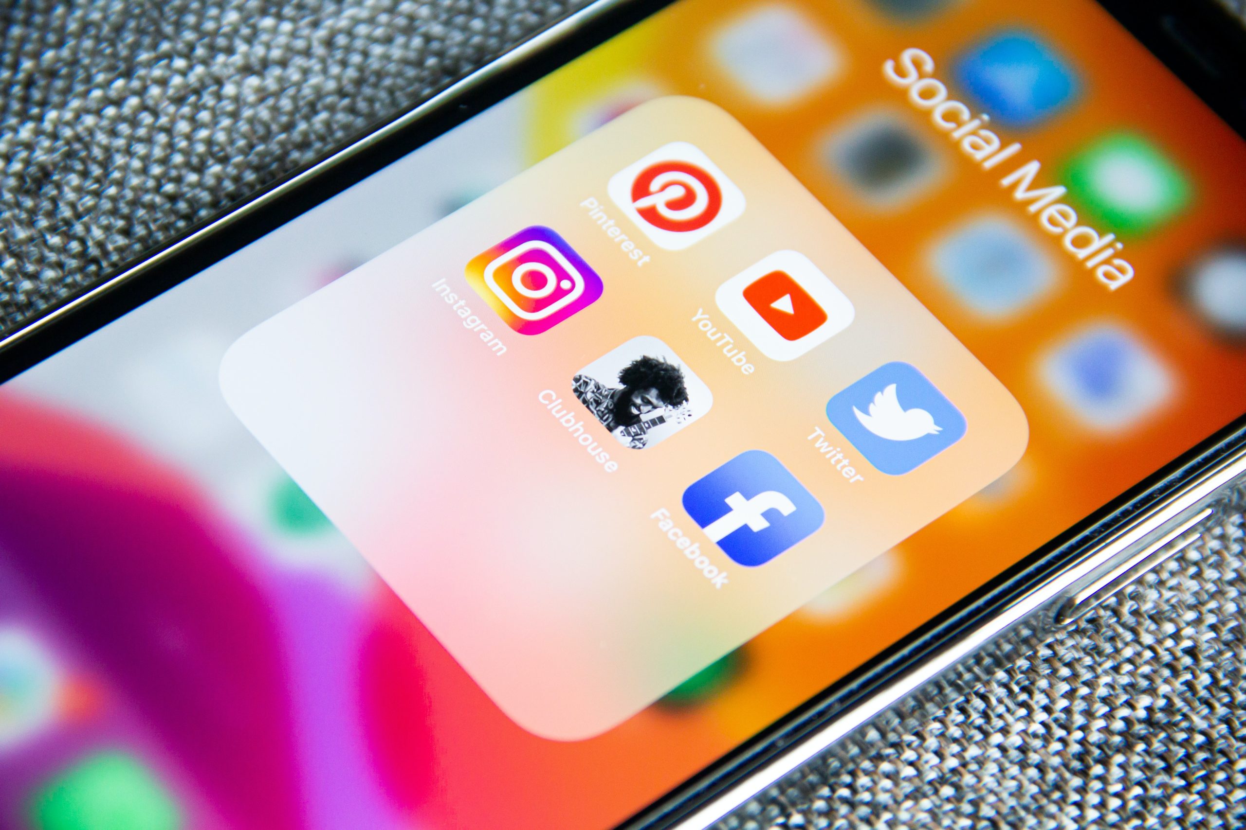 Sozial Media Apps auf einem iPhone